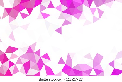 Light BLUE vector abstract polygonal template. Triangular geometric sample with gradient.  Brand new design for your business.