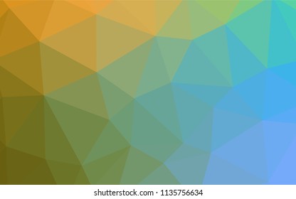 Light BLUE vector abstract polygonal background. Shining polygonal illustration, which consist of triangles. Completely new template for your banner.