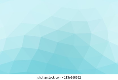 Light BLUE vector abstract polygonal abstract polygonal. Geometric illustration in Origami style with gradient.  A completely new design for your business.