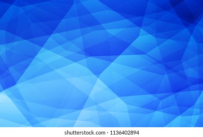 Light BLUE vector abstract polygonal background. A sample with polygonal shapes. Textured pattern for your backgrounds.