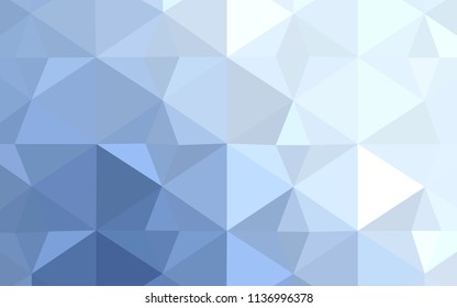 Light BLUE vector abstract polygonal pattern. Colorful illustration in abstract style with triangles. Brand new style for your business design.
