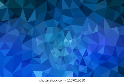 Light BLUE vector abstract polygonal background. Modern abstract illustration with triangles. Template for cell phone's backgrounds.