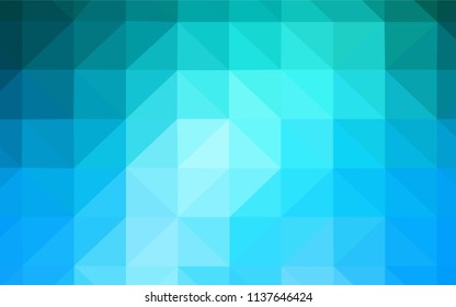 Light BLUE vector abstract polygonal template. Colorful illustration in polygonal style with gradient. Pattern for a brand book's backdrop.