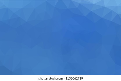 Light BLUE vector abstract polygonal template. Shining polygonal illustration, which consist of triangles. Pattern for a brand book's backdrop.