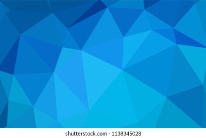 Light BLUE vector abstract polygonal template. Creative geometric illustration in Origami style with gradient. Polygonal design for your web site.