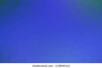 Light BLUE vector abstract polygonal background. Triangular geometric sample with gradient.  Textured pattern for your backgrounds.
