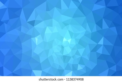 Light BLUE vector abstract polygonal background. Colorful illustration in polygonal style with gradient. Polygonal design for your web site.