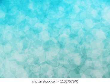 Light BLUE vector abstract polygonal template. A completely new color illustration in a vague style. Brand new design for your business.
