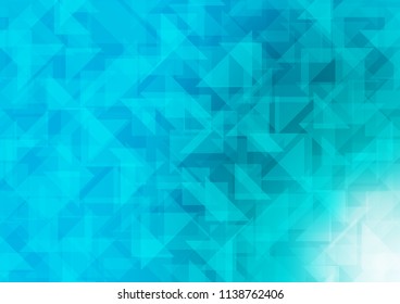 Light BLUE vector abstract polygonal cover. Triangular geometric sample with gradient.  A new texture for your design.