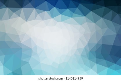 Light BLUE vector abstract polygonal template. Colorful illustration in abstract style with triangles. Brand new design for your business.