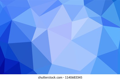 Light BLUE vector abstract polygonal background. Modern abstract illustration with triangles. Completely new template for your banner.