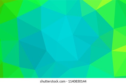 Light BLUE vector abstract polygonal background. Shining colorful illustration with triangles. Completely new template for your banner.