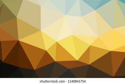 Light BLUE vector abstract polygonal template. Geometric illustration in Origami style with gradient.  Template for cell phone's backgrounds.
