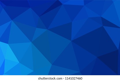 Light BLUE vector abstract polygonal pattern. Colorful illustration in polygonal style with gradient. Polygonal design for your web site.