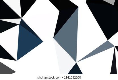 Light BLUE vector abstract polygonal background. Shining colorful illustration with triangles. Completely new template for your banner.