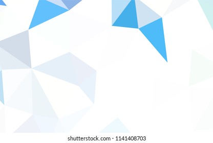 Light BLUE vector abstract polygonal template. Polygonal abstract illustration with gradient. Brand new design for your business.