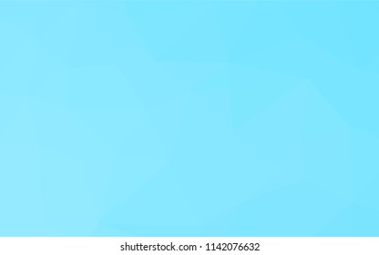 Light BLUE vector abstract polygonal layout. Shining illustration, which consist of triangles. Brand new design for your business.