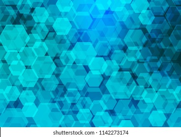 Light BLUE vector abstract polygonal background. A vague abstract illustration with gradient. The polygonal design can be used for your web site.
