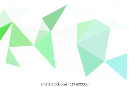 Light BLUE vector abstract polygonal background. Elegant bright polygonal illustration with gradient. A completely new design for your leaflet.