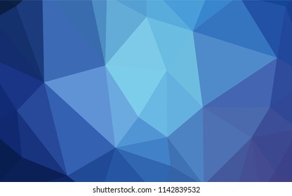 Light BLUE vector abstract polygonal template. Colorful illustration in polygonal style with gradient. Pattern for a brand book's backdrop.