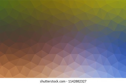 Light BLUE vector abstract polygonal background. Modern abstract illustration with triangles. Best triangular design for your business.