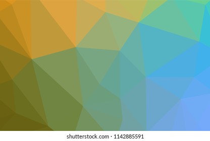 Light BLUE vector abstract polygonal pattern. Polygonal abstract illustration with gradient. Best triangular design for your business.