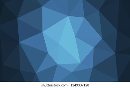 Light BLUE vector abstract polygonal template. Elegant bright polygonal illustration with gradient. A completely new design for your leaflet.