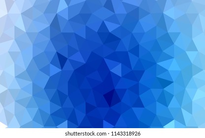 Light BLUE vector abstract polygonal background. A completely new color illustration in a polygonal style. New template for your brand book.