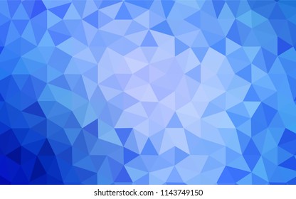 Light BLUE vector abstract polygonal background. Modern abstract illustration with triangles. Polygonal design for your web site.