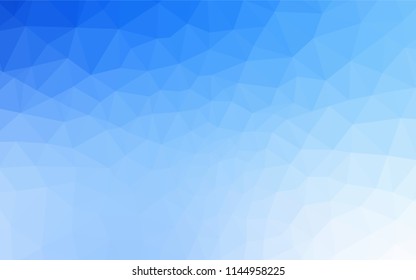 Light BLUE vector abstract polygonal pattern. Elegant bright polygonal illustration with gradient. Template for cell phone's backgrounds.