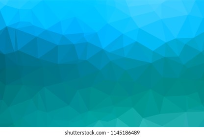 Light BLUE vector abstract polygonal cover. A completely new color illustration in a vague style. The elegant pattern can be used as part of a brand book.