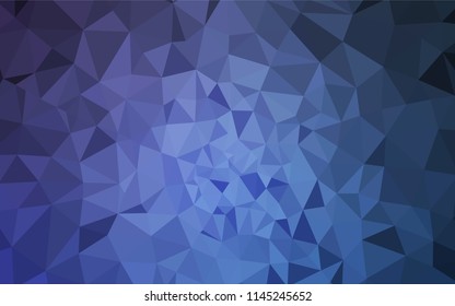 Light BLUE vector abstract polygonal template. Modern abstract illustration with triangles. Completely new template for your banner.
