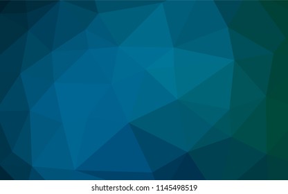 Light BLUE vector abstract polygonal layout. Glitter abstract illustration with an elegant design. The polygonal design can be used for your web site.