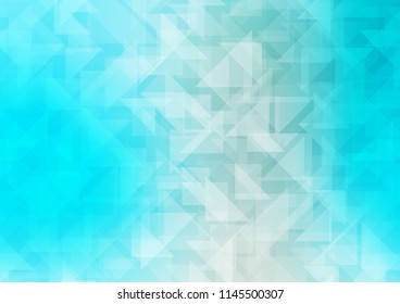 Light BLUE vector abstract polygonal cover. Modern geometrical abstract illustration with gradient. The polygonal design can be used for your web site.