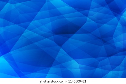 Light BLUE vector abstract polygonal background. Colorful illustration in abstract style with triangles. Completely new template for your banner.