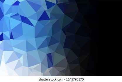 Light BLUE vector abstract polygonal layout. A vague abstract illustration with gradient. Brand new style for your business design.