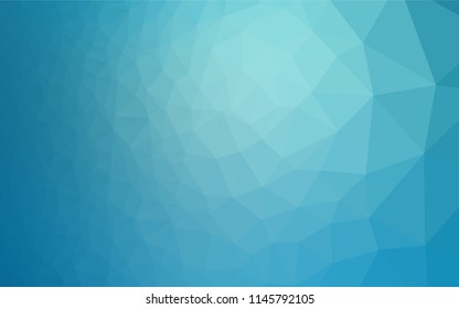 Light BLUE vector abstract polygonal cover. Shining illustration, which consist of triangles. A completely new template for your business design.