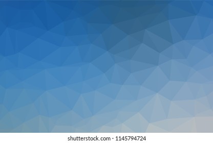 Light BLUE vector abstract polygonal cover. Creative illustration in halftone style with gradient. The template can be used as a background for cell phones.