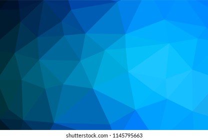 Light BLUE vector abstract polygonal cover. Modern geometrical abstract illustration with gradient. The template can be used as a background for cell phones.