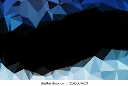 Light BLUE vector abstract polygonal layout. Creative geometric illustration in Origami style with gradient. Brand new design for your business.