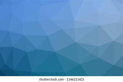 Light BLUE vector abstract polygonal layout. Colorful illustration in abstract style with gradient. The best triangular design for your business.