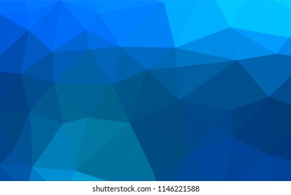Light BLUE vector abstract polygonal texture. Modern geometrical abstract illustration with gradient. A completely new template for your business design.