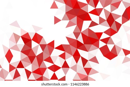 Light BLUE vector abstract polygonal background. A sample with polygonal shapes. Template for cell phone's backgrounds.