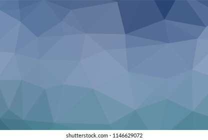 Light BLUE vector abstract polygonal texture. A vague abstract illustration with gradient. The elegant pattern can be used as part of a brand book.