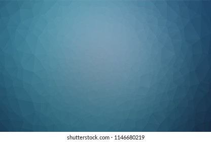 Light BLUE vector abstract polygonal texture. A vague abstract illustration with gradient. The best triangular design for your business.