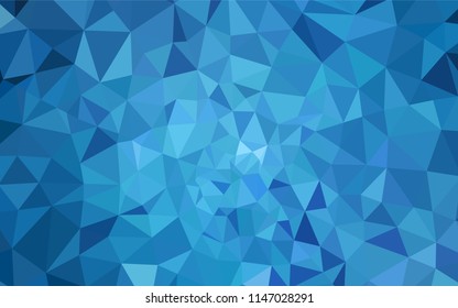 Light BLUE vector abstract polygonal background. Colorful illustration in polygonal style with gradient. Triangular pattern for your design.