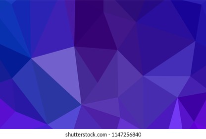 Light BLUE vector abstract polygonal background. A completely new color illustration in a polygonal style. A completely new design for your leaflet.