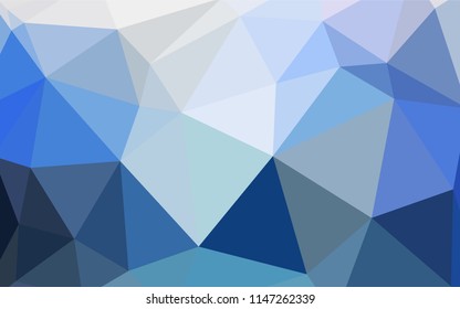 Light BLUE vector abstract polygonal template. Creative geometric illustration in Origami style with gradient. Brand new style for your business design.