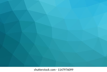 Light BLUE vector abstract polygonal abstract polygonal. Geometric illustration in Origami style with gradient.  A completely new design for your business.