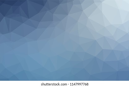Light BLUE vector abstract polygonal texture. Shining colored illustration in a Brand new style. The best triangular design for your business.